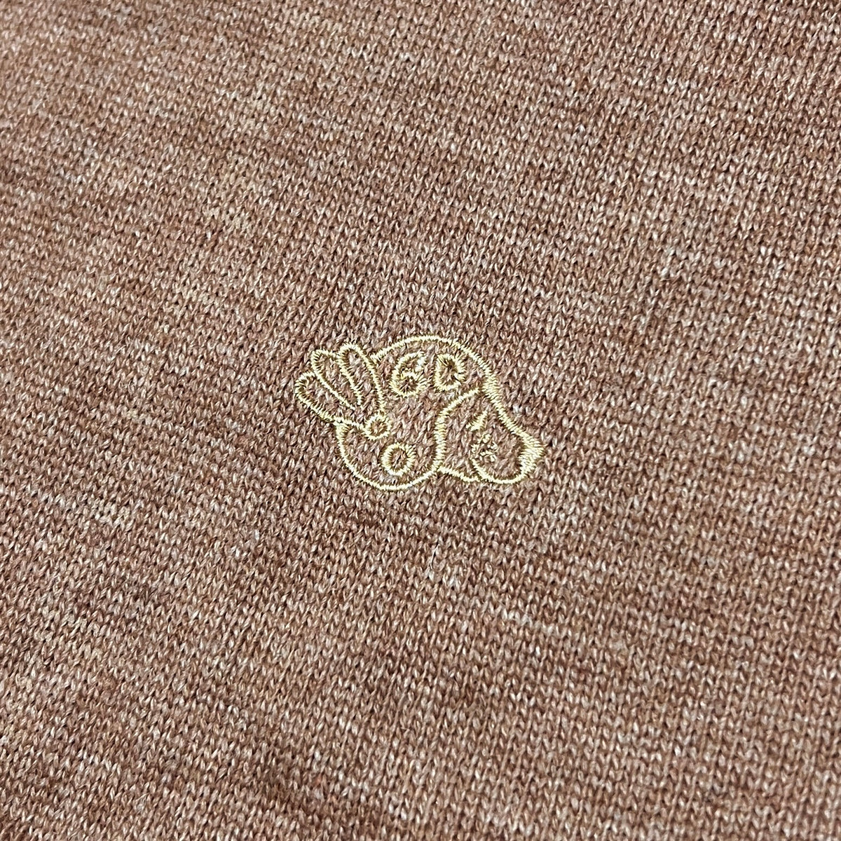 Logo cardigan brown