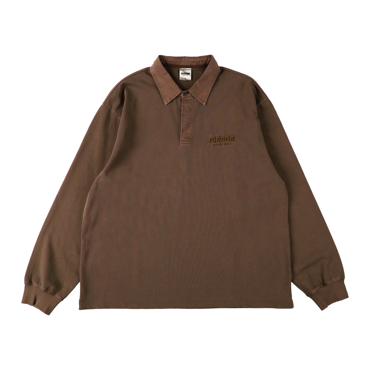 BIRDOG Pigment L/S Collar T-shirts Brownファッション