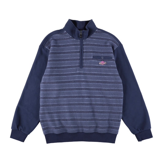 Half Zip Fleece Pullover navy
