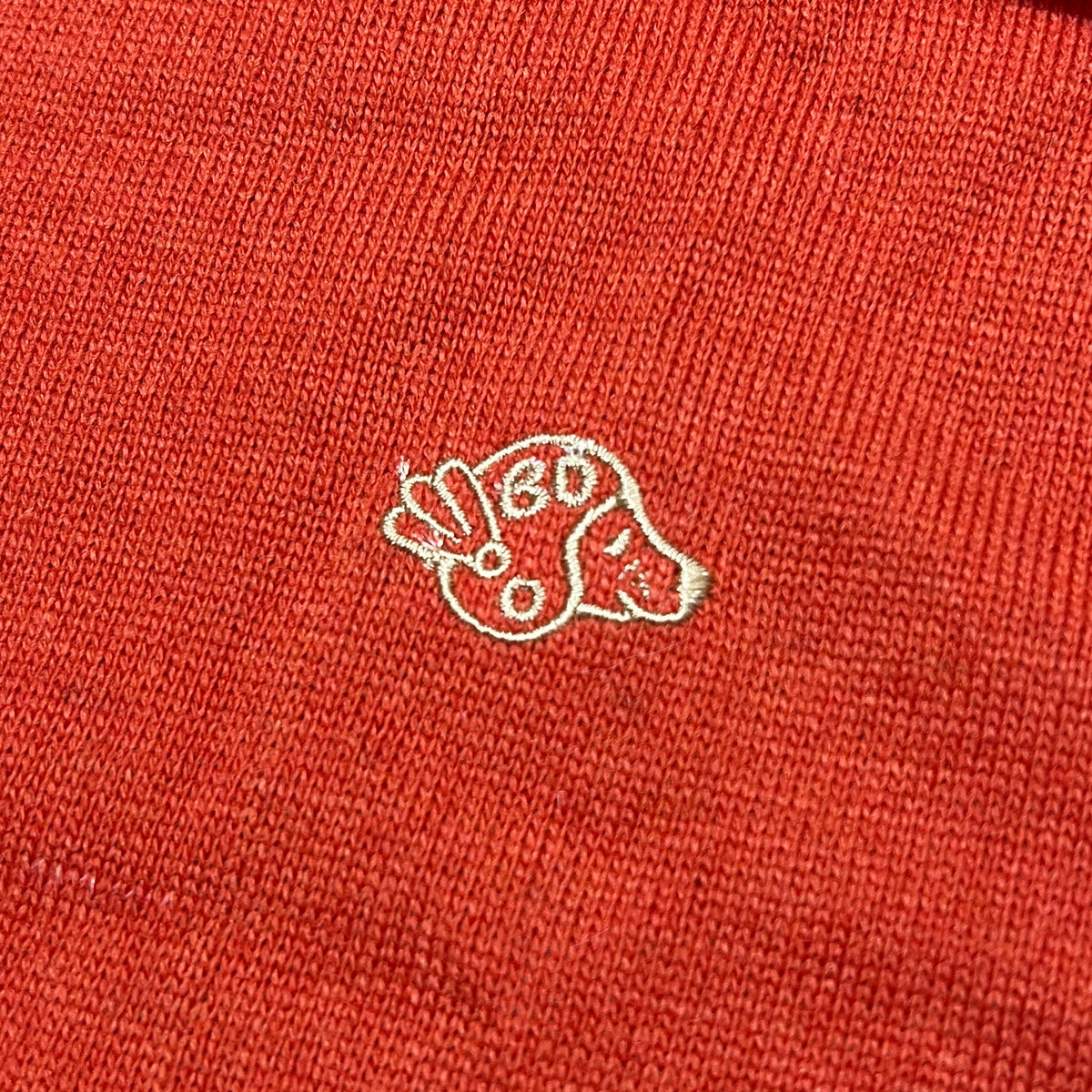 Logo cardigan orange