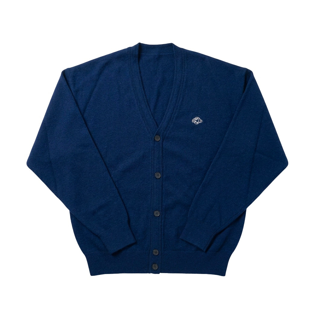 Logo cardigan navy