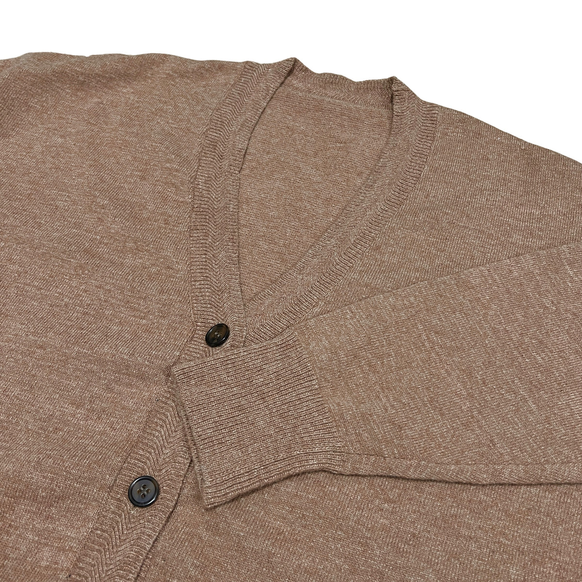 Logo cardigan brown