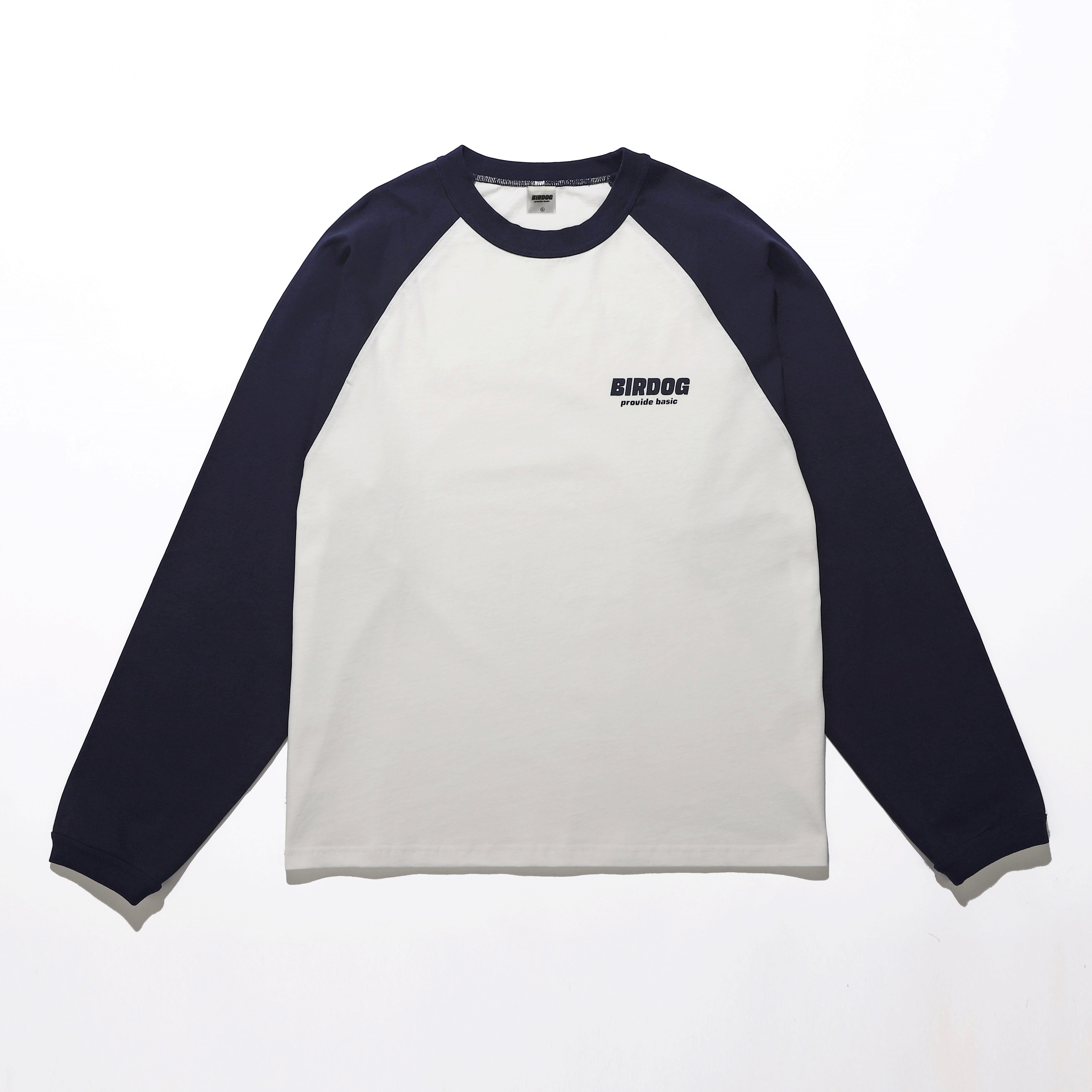 Raglan L/S Tee Navy – BIRDOG