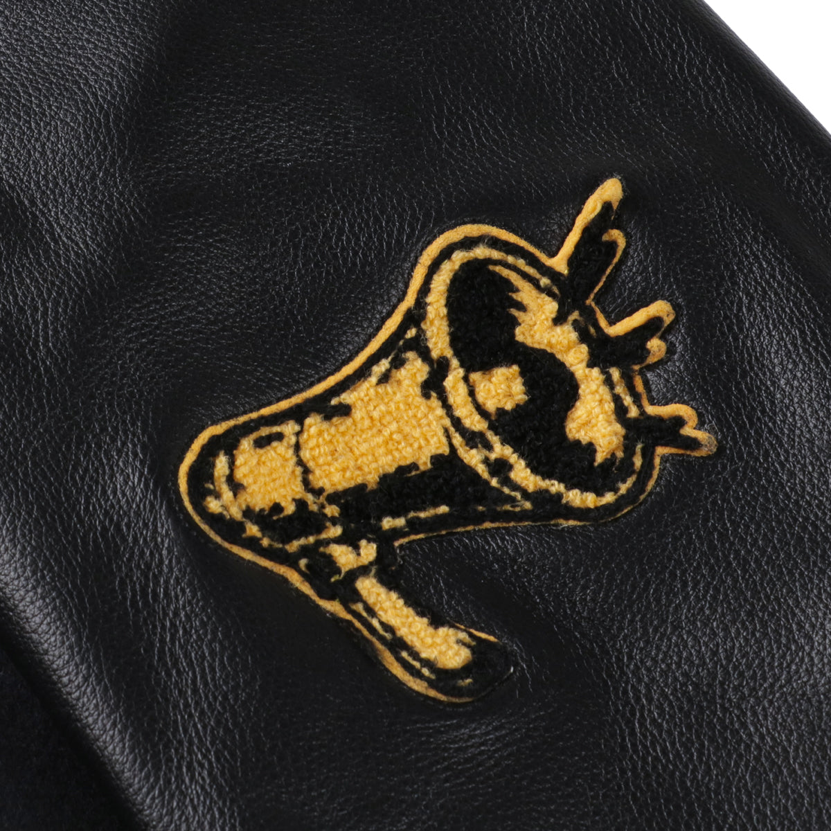 “CAPTURE THE FLAG” LEATHER STADIUM JACKET