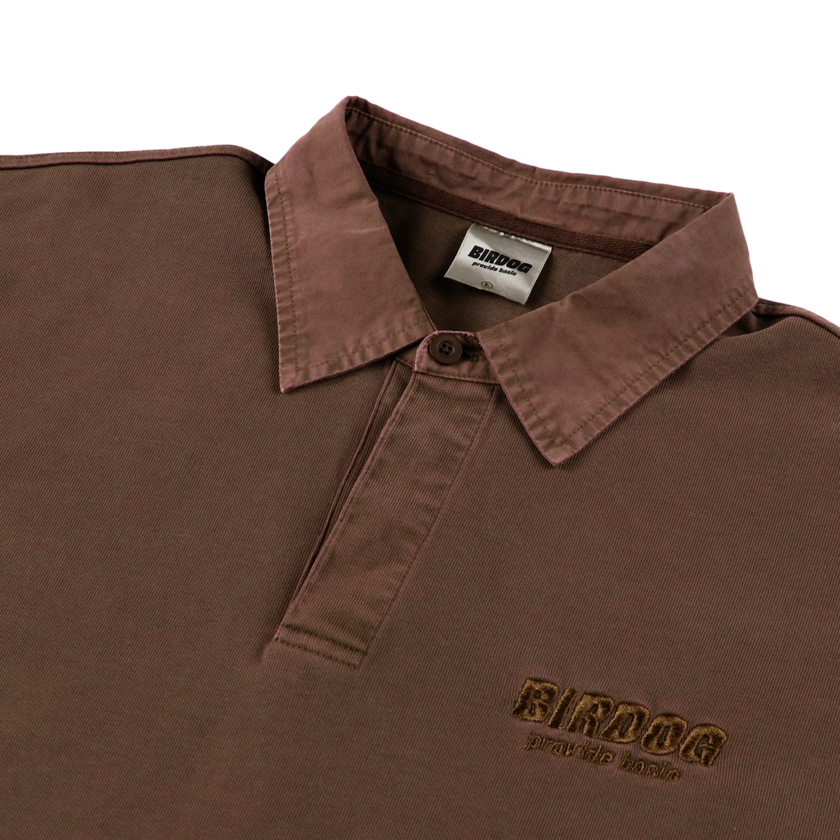 Pigment L/S Collar T-shirts Brown