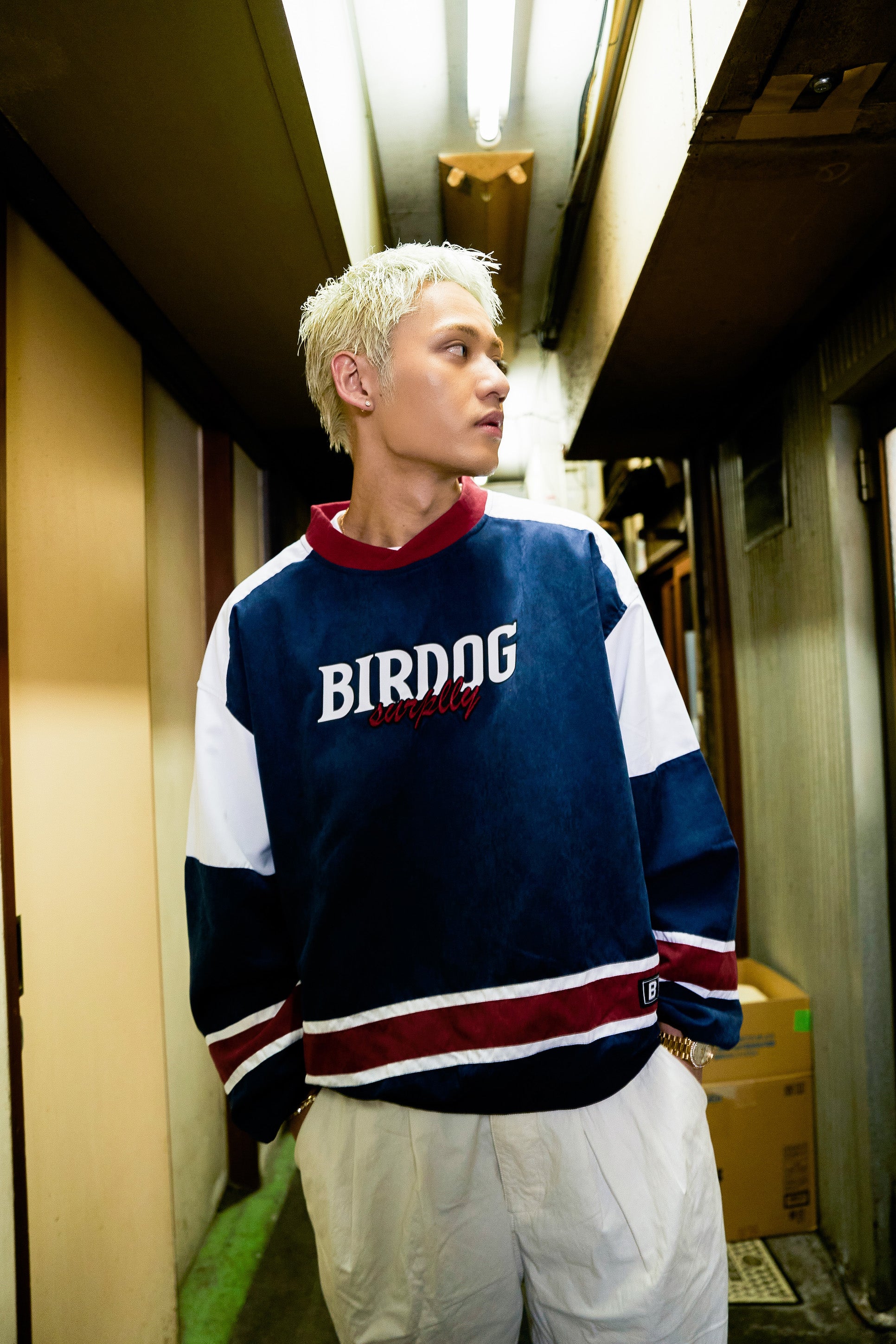 Birdog バードック Ice hockey shirts white Ｌ+snbcare.com